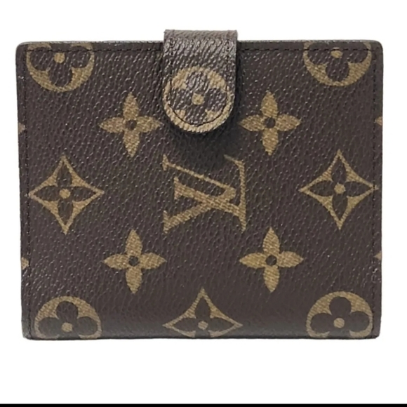 Louis Vuitton Bifold Vintage Square Elise Monogram Wallet Purse Double Sided - Picture 1 of 11